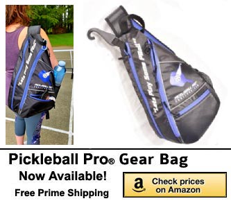 PickleBall Pro Gear Sling Bag over the shoulder