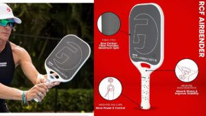 Gamma RCF Airbender Pickleball Paddle is a high performance carbon fiber paddle made for maximum spin and competition.