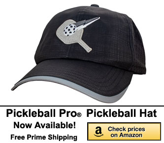 Pickleball Pro Competition Pickleball Hat Black. Pickleball hats for the competitive edge.