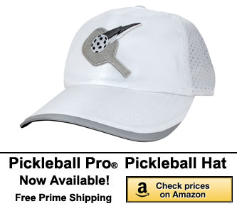 Pickleball Pro Competition Pickleball Hat in silver. Pickleball hats for the competitive edge.