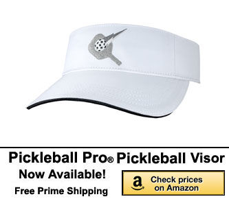 Professional Pickleball Gear. Check out the Pickleball Pro silver pickleball visor