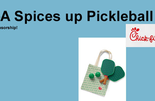 Chick-fil-A pickle pickle pickleball set and tournament sponsorship