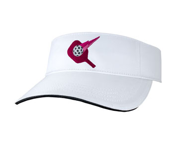 Pickleball Pro Competition Pickleball visor with magenta logo for competitive pickleball players