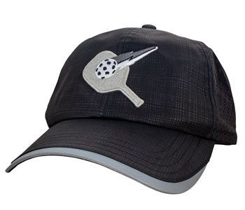 Pickleball Pro Competition Pickleball Hat in Black for competitive pickleball players