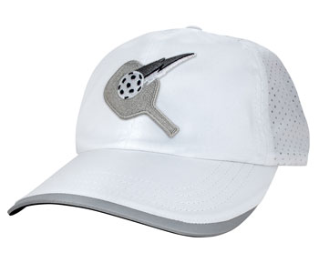 Pickleball Pro Competition Pickleball Hat with silver logo for competitive pickleball players